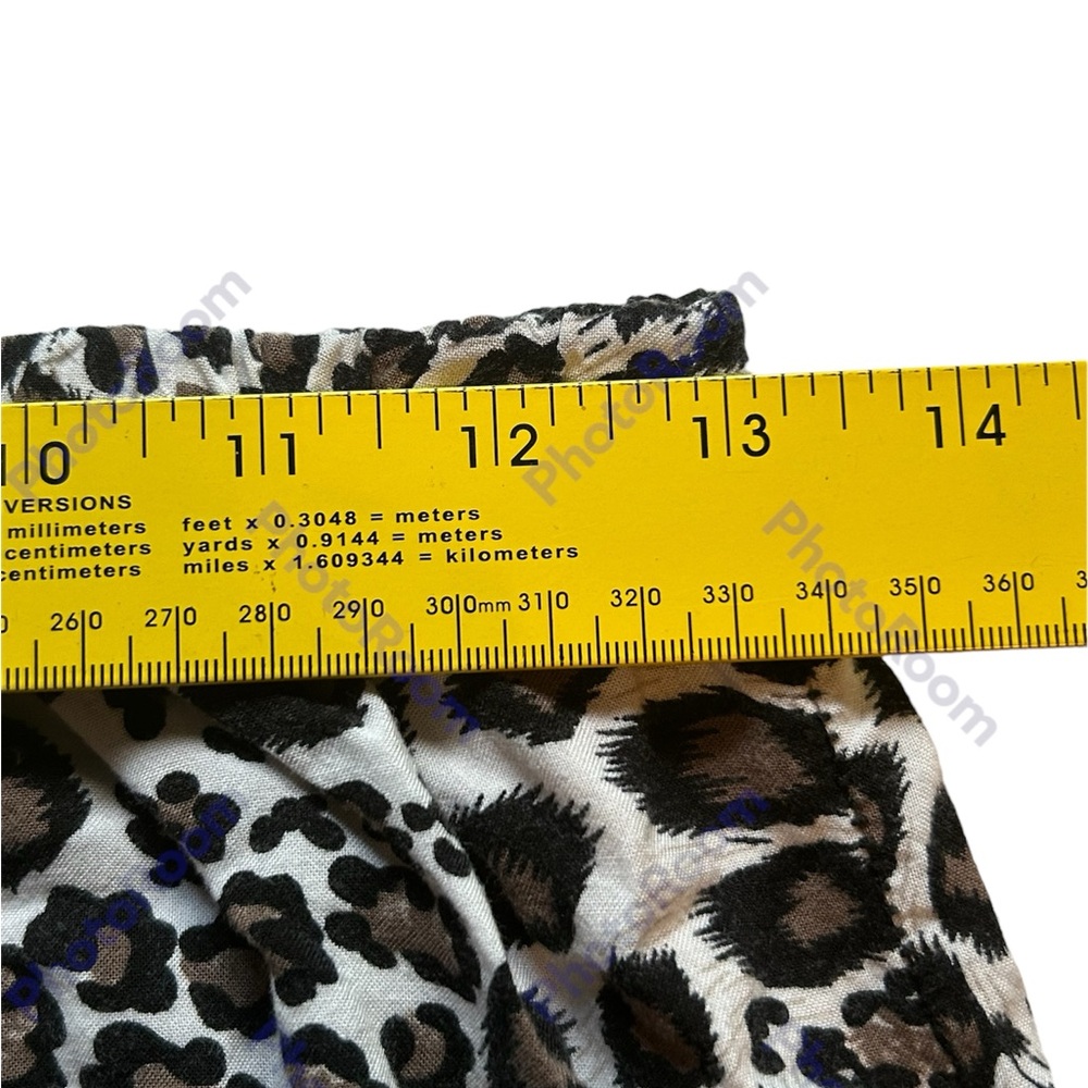 U-Kiss Size Large Animal Print Flare Leg Pants - Picture 3 of 3
